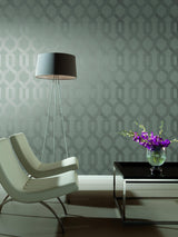 Wallpaper Viva Lounge Wallpaper // Silver Metallic