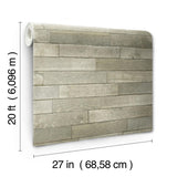 Wallpaper Warehouse Planks Peel & Stick Wallpaper // Brown