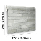 Wallpaper Warehouse Planks Peel & Stick Wallpaper // Grey