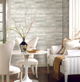 Wallpaper Warehouse Planks Peel & Stick Wallpaper // White