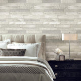 Wallpaper Warehouse Planks Peel & Stick Wallpaper // White
