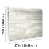 Wallpaper Warehouse Planks Peel & Stick Wallpaper // White