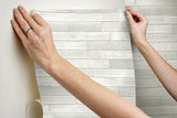 Wallpaper Warehouse Planks Peel & Stick Wallpaper // White