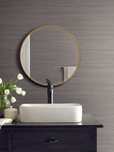 Wallpaper Washed Linen Wallpaper // Brown