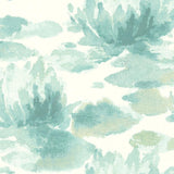 Wallpaper Water Lily Wallpaper // Blue