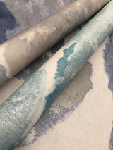 Wallpaper Water Lily Wallpaper // Dark Blue