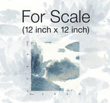 Wallpaper Water Lily Wallpaper // Dark Blue