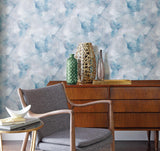 Wallpaper Watercolor Silks Peel & Stick Wallpaper // Blue