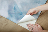 Wallpaper Watercolor Silks Peel & Stick Wallpaper // Blue