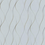 Wallpaper Wavy Stripe Wallpaper // Light Blue