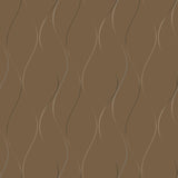 Wallpaper Wavy Stripe Wallpaper // Tan Metallic