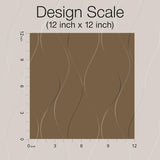Wallpaper Wavy Stripe Wallpaper // Tan Metallic