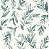 Wallpaper Weekends Olive Branch Wallpaper // Teal