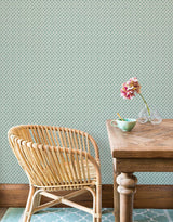 Wallpaper Wicker Weave Wallpaper // Green
