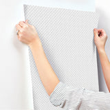 Wallpaper Wicker Weave Wallpaper // Grey