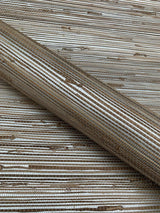 Wallpaper Wide Knotted Grass Wallpaper // Metallic