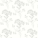 Wallpaper Wildflower Wallpaper // Grey