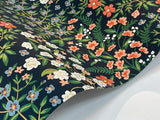 Wallpaper Wildwood Garden Wallpaper // Blue & Red