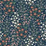 Wallpaper Wildwood Garden Wallpaper // Blue & Red