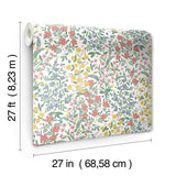 Wallpaper Wildwood Garden Wallpaper // White & Pink