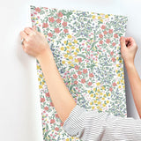 Wallpaper Wildwood Garden Wallpaper // White & Pink