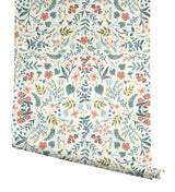 Wallpaper Wildwood Wallpaper // Beige & Coral