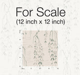 Wallpaper Willow Branches Wallpaper // Green