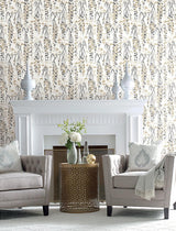 Wallpaper Willow Branches Wallpaper // White & Black