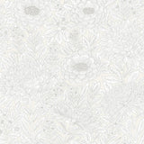 Wallpaper Wood Block Blooms Wallpaper // Cream