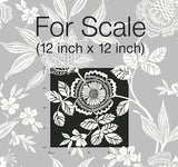 Wallpaper Wood Cut Jacobean Wallpaper // Black & White