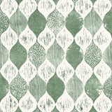 Wallpaper Woodblock Print Wallpaper // Forest Green