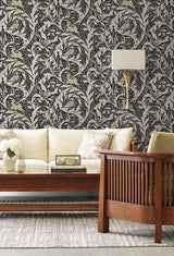 Wallpaper Woodl& Tapestry Wallpaper // Black