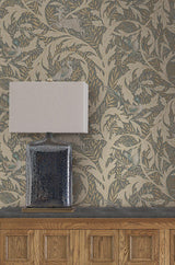 Wallpaper Woodl& Tapestry Wallpaper // Neutral Metallic