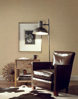 Wallpaper Woven Crosshatch Wallpaper // Brown