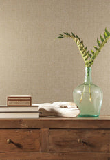 Wallpaper Woven Crosshatch Wallpaper // Brown