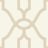 Wallpaper Woven Trellis Wallpaper // Beige