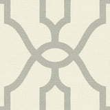 Wallpaper Woven Trellis Wallpaper // Quarry Grey