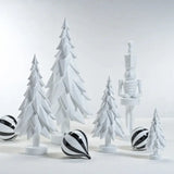 Holiday Decorative Objects Matt White Decorative Tree