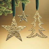 Holiday Ornaments Alloy Star Ornament // Gold