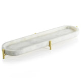 Holiday Kitchen, Tabletop & Serveware Palomar Marble Tray Gold Stand // 2 Sizes