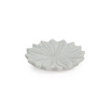 Decorative Storage Lotus Marble Dish // White