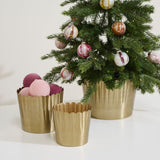Holiday Decorative Objects Golden Scallop Pots // 3 Sizes