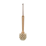 Household Cleaning Supplies Beech Wood Dish Brush with Leather Strap