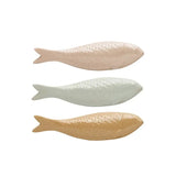Decorative Object Sculpted Ceramic Fish // 3 Colors
