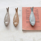 Decorative Object Sculpted Ceramic Fish // 3 Colors