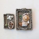Decorative Trays Sonoma Woven Rattan Tray // 3 Sizes
