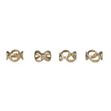 Brass Link Napkin Rings Set