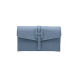 Genuine leather mini clutch bag, Made in Italy, art. 112592: Olive