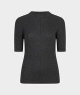 Maranda Short Sleeve Sweater // Charcoal