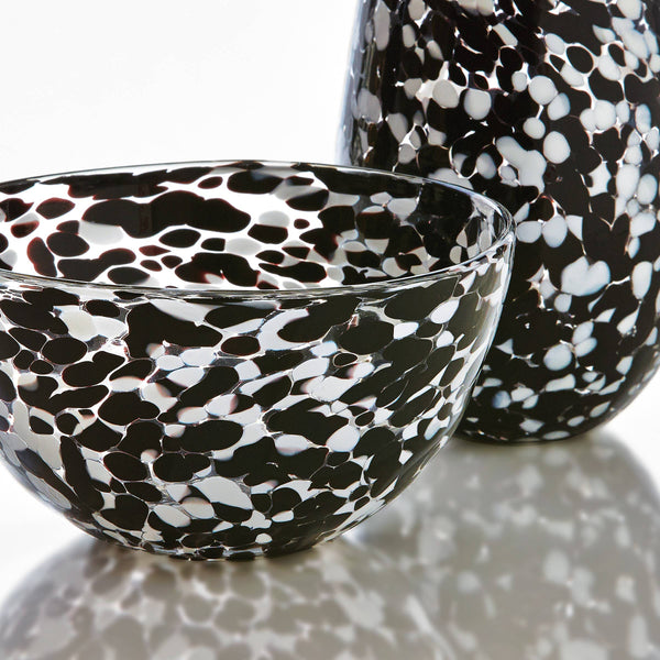 Accent Table Black Confetti Bowl